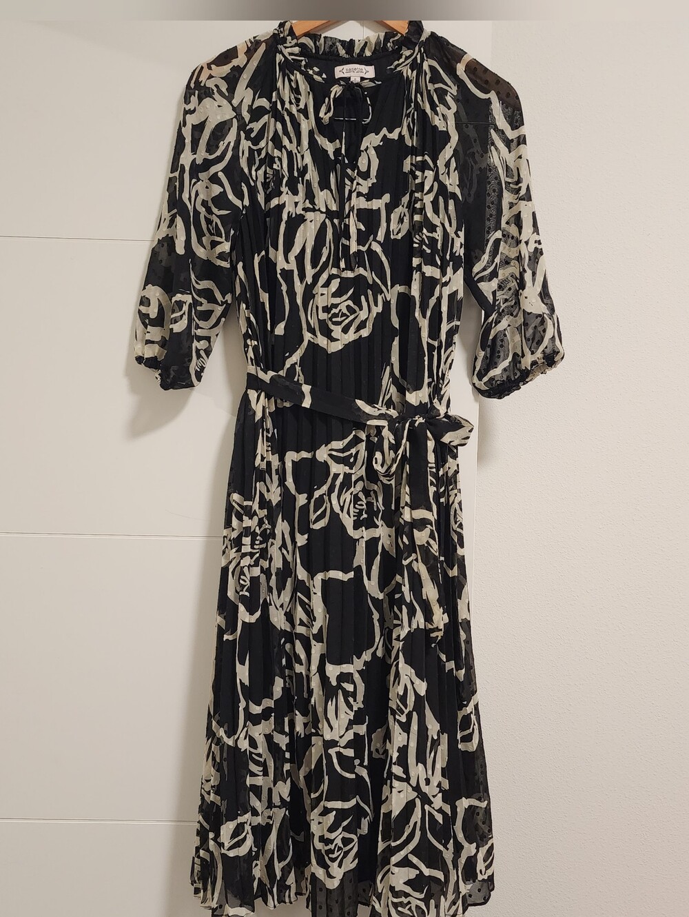 Nanette Lepore Smocked Midi Dress With Belt